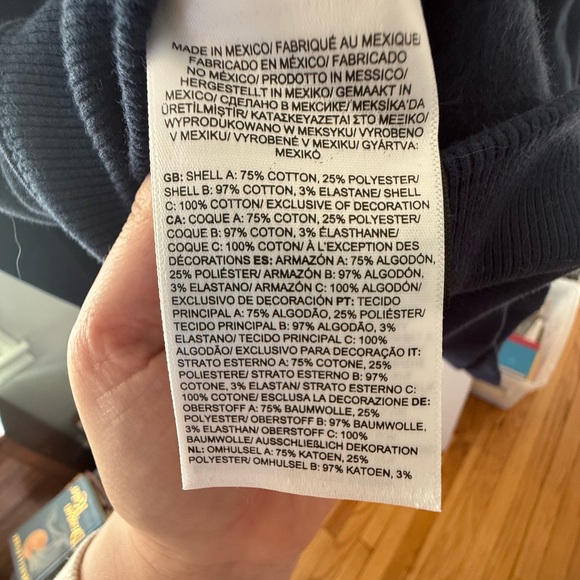 The North Face women's NAVY Hoodie with Logo - Picture 5 of 5